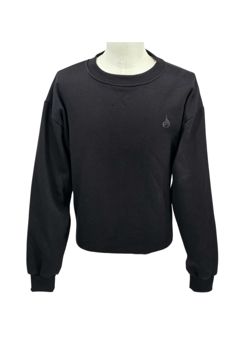Ryderwear XL Black Crewneck Sweatshirt Fleece Gym Athletic Pullover Logo...